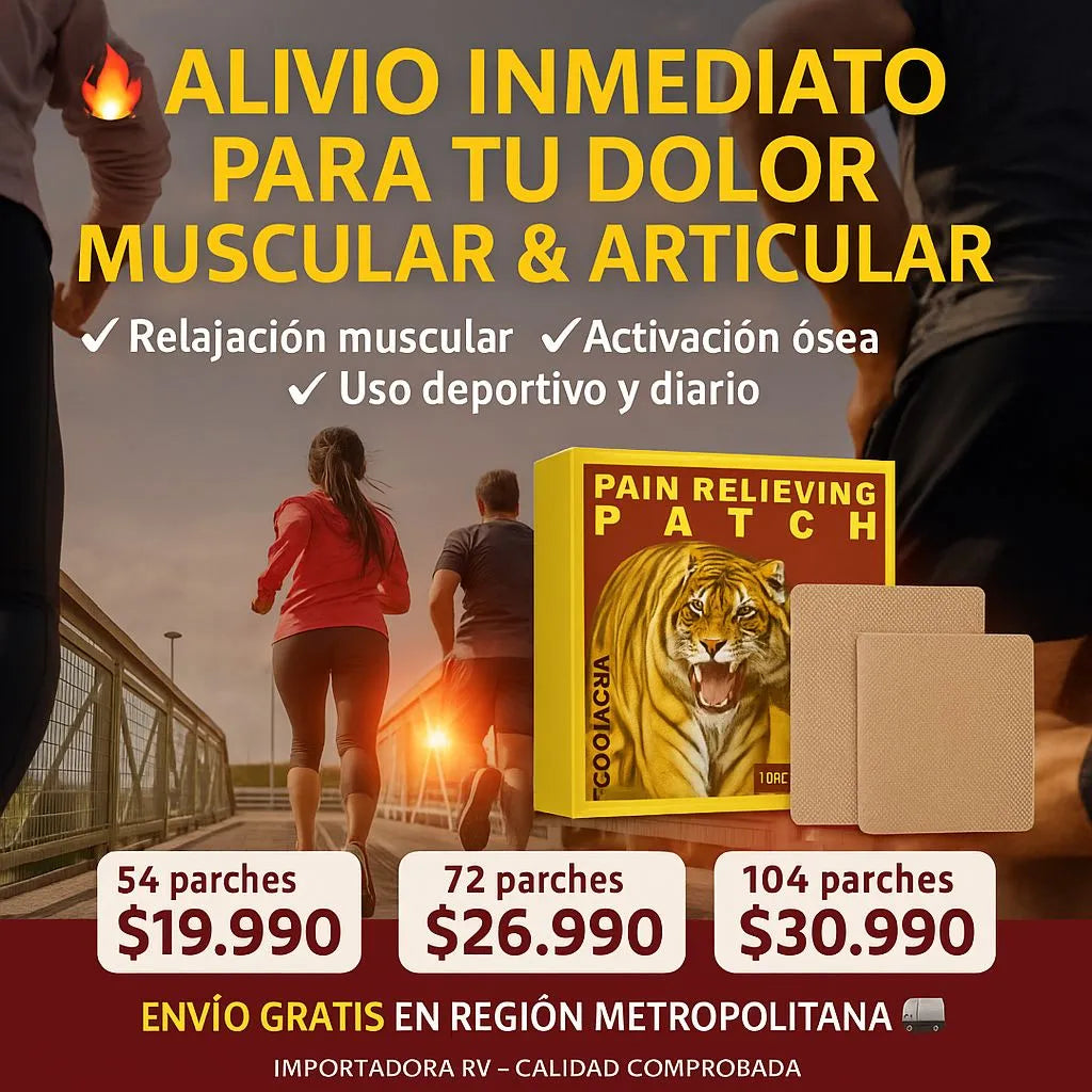 TIGRE POWER PATCH (100% EFECTIVO PARA DOLORES MUSCULARES)