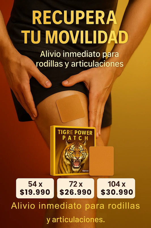 TIGRE POWER PATCH  (100% EFECTIVO PARA DOLORES MUSCULARES)