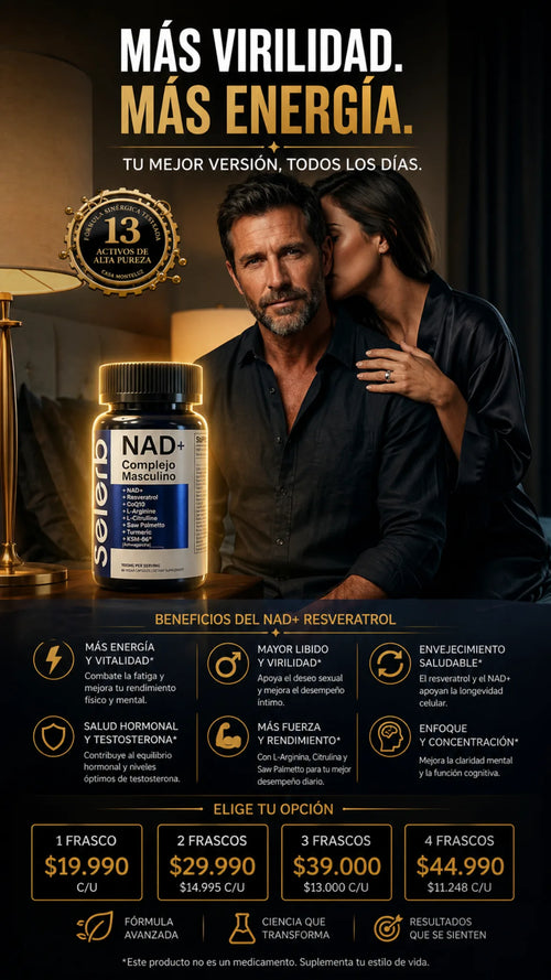NAD+RESVERATROL - 60 CAPSULAS