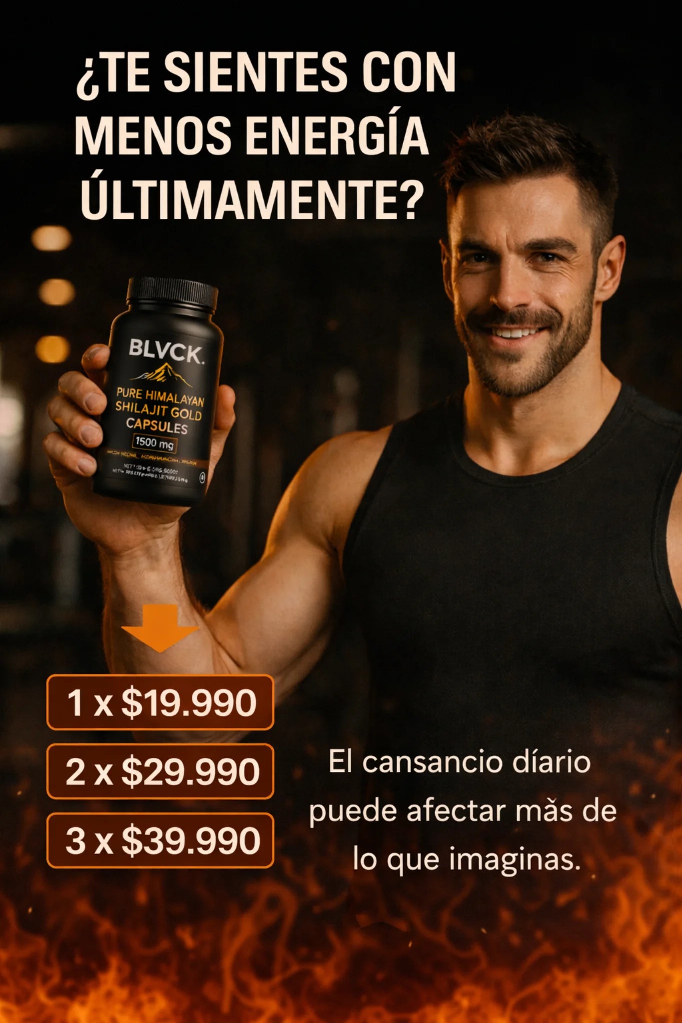 BLVCK SHILAJIT TESTOSTERONA - (CHAO AL VIAGRA)+ MACA NEGRA